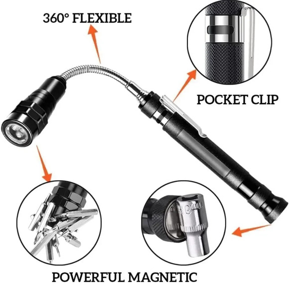 Flashlight Pickup Magnetic Tool NWOT - Picture 7 of 15